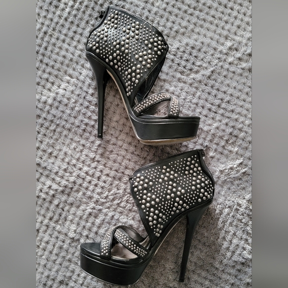 Bebe Black High Heels Platforms - Picture 2 of 7